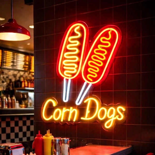 Corn Dogs LED Neon Sign
