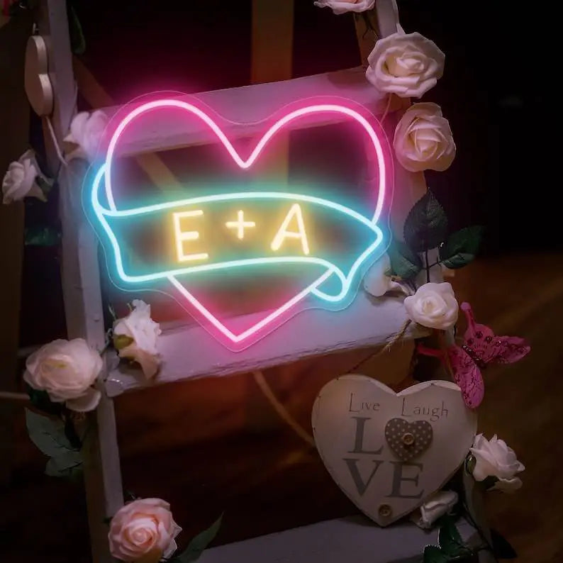 Couple First Letter Neon Sign