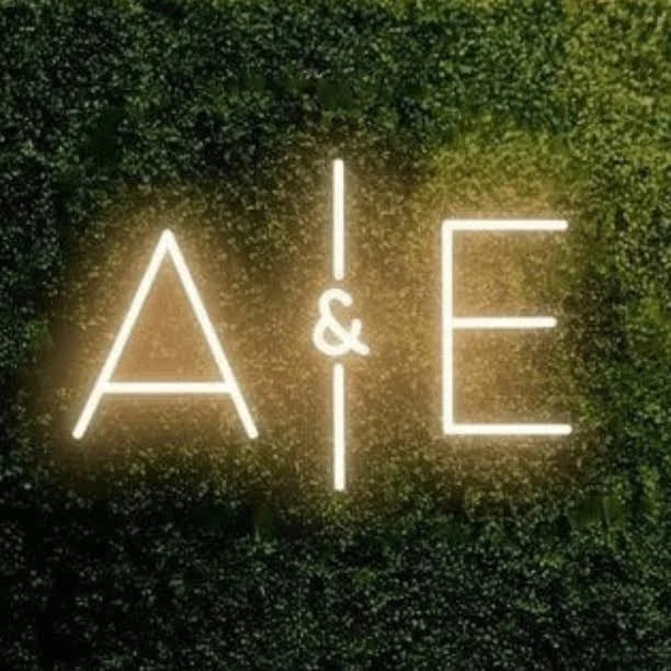 Couple Initial Neon Sign