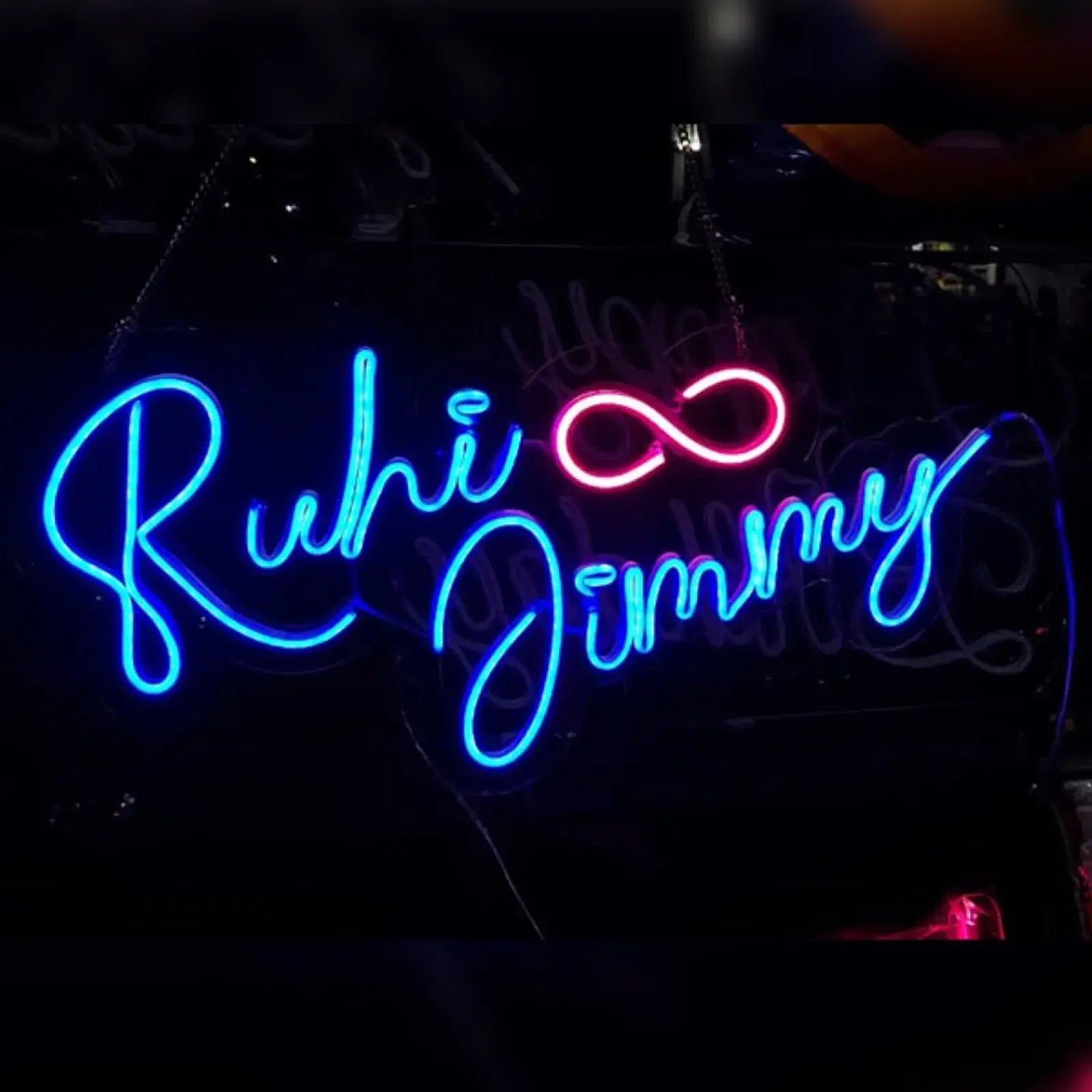 Couple Name Infinity Love Neon Sign LED