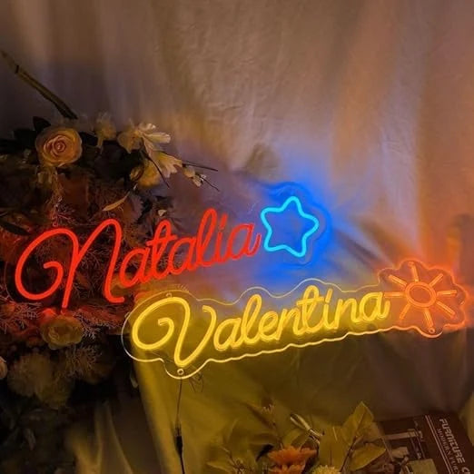 Couple Name Neon Light For Wall