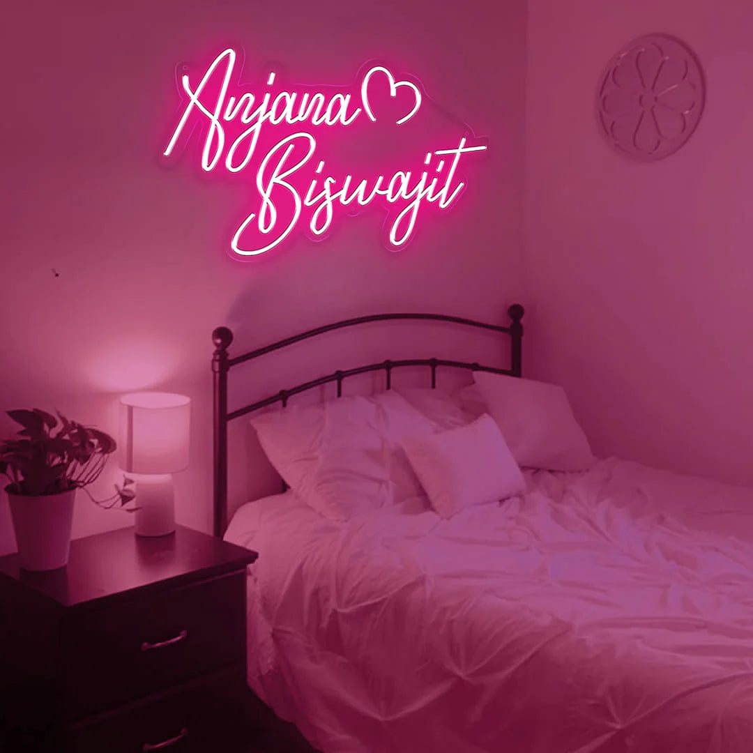 Couple Name Neon Room Sign