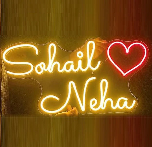 Couple Name Neon Sign