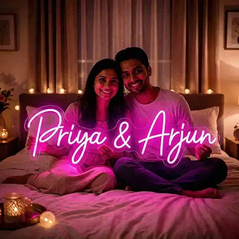 Couple Text Name Neon Sign
