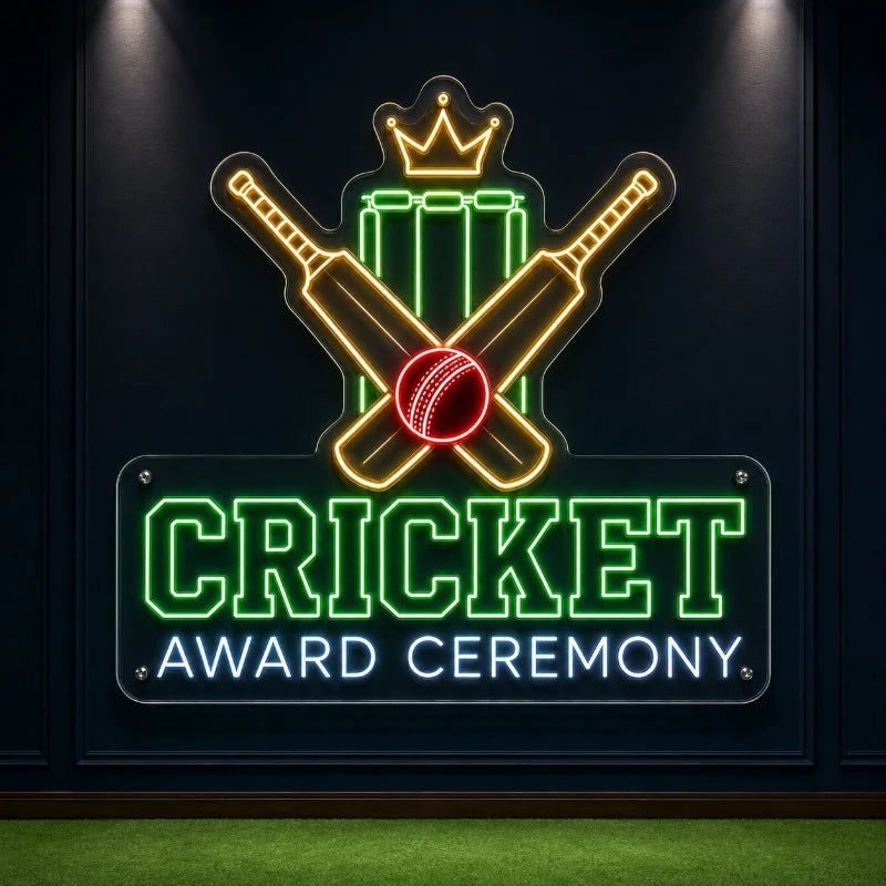Cricket Award Ceremony Neon Sign