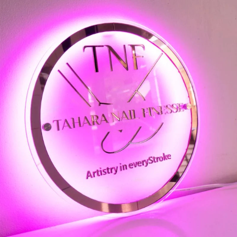 Custom 3D Clear Acrylic Business Logo Sign
