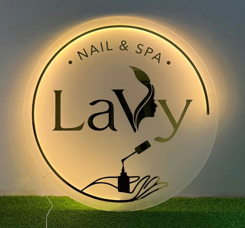 Custom LED Backlit Business Sign