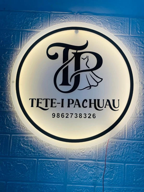 Custom Acrylic Backlit LED Light Sign Board