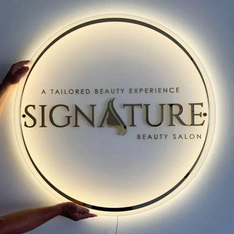 Custom Acrylic Backlit LED Logo Signs