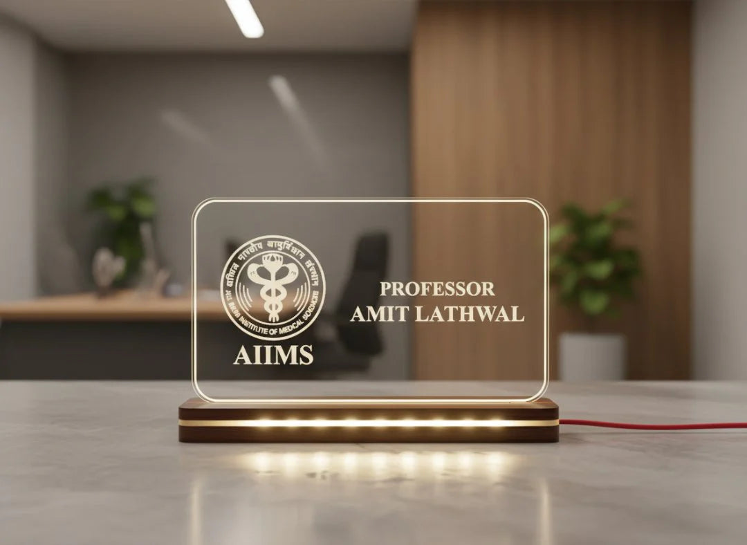 Custom Acrylic LED Table Top Plaque
