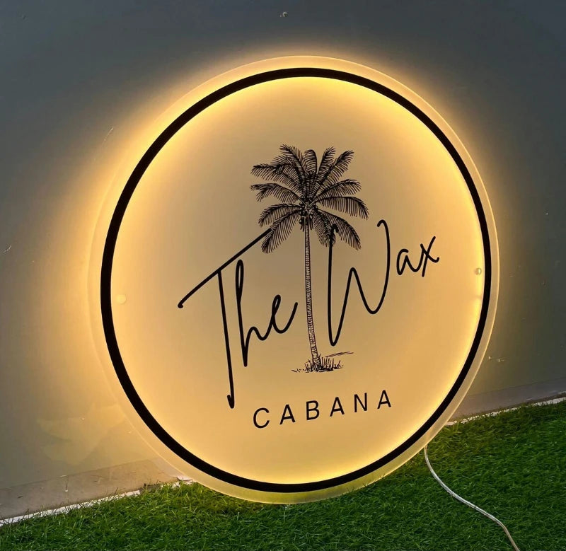 Backlit Acrylic Led Business Sign