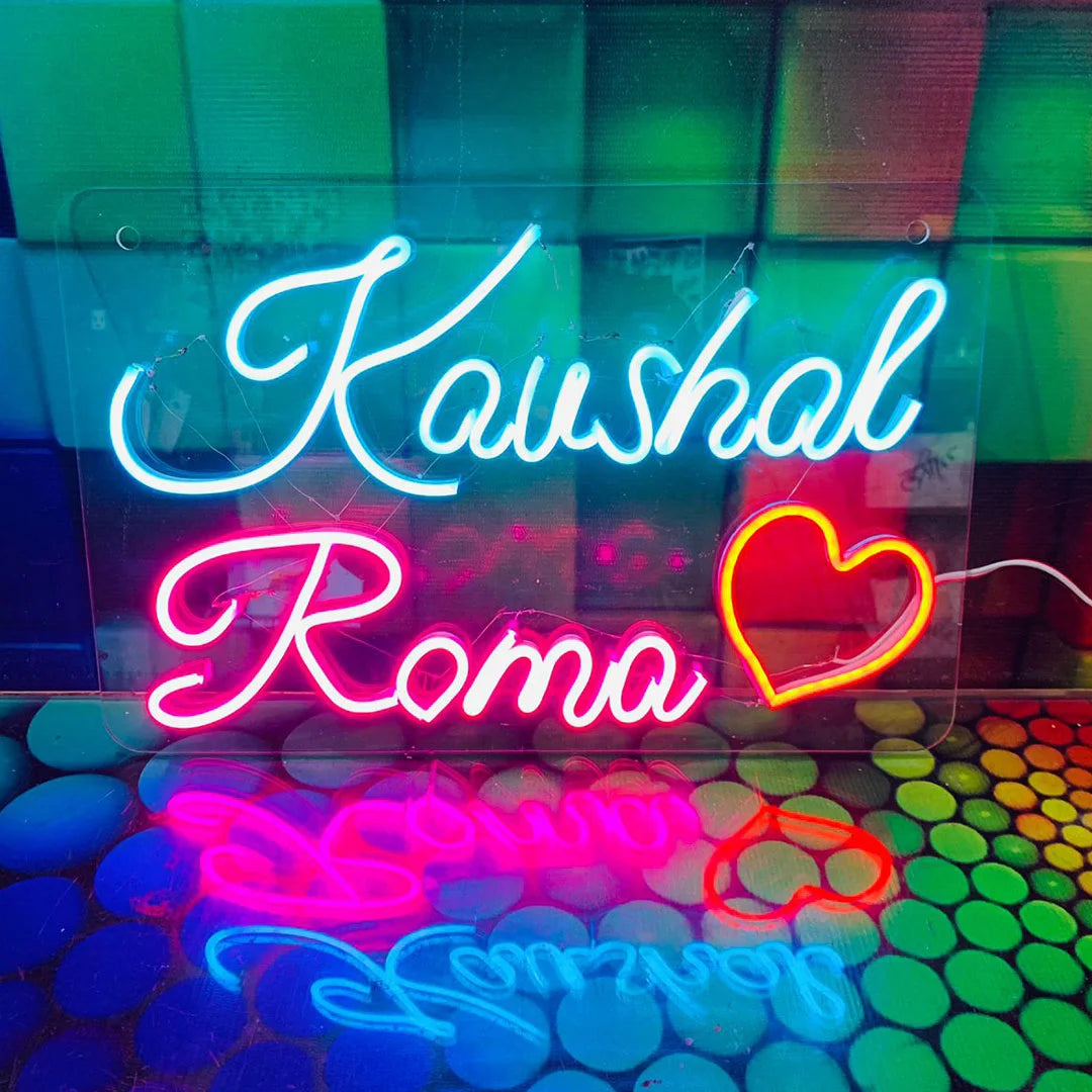 Custom Couple Name Neon Light