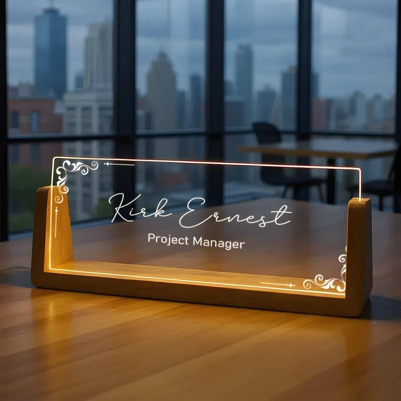 Custom LED Name Plate For Office
