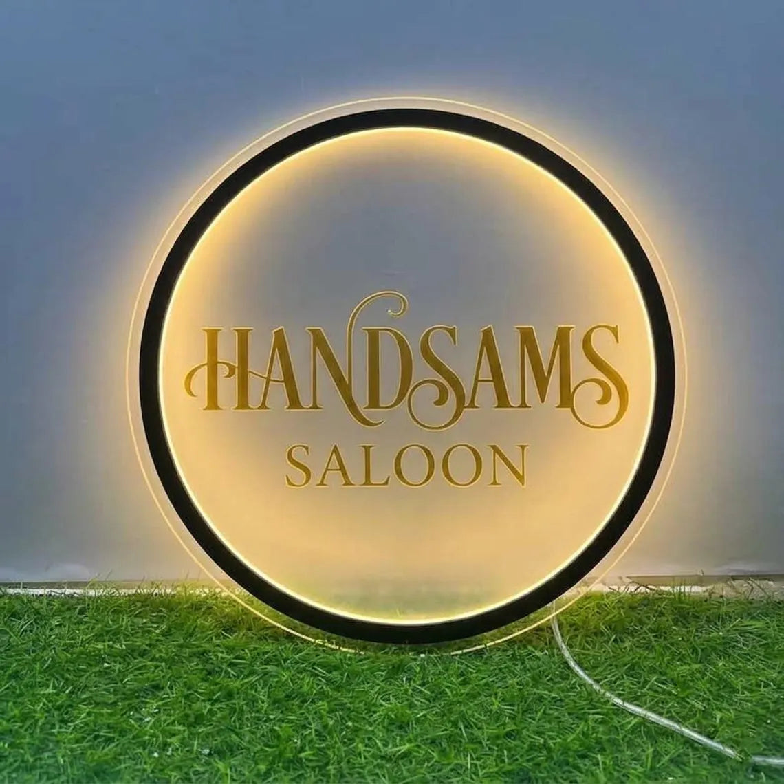 Custom Round Backlit Acrylic LED Sign
