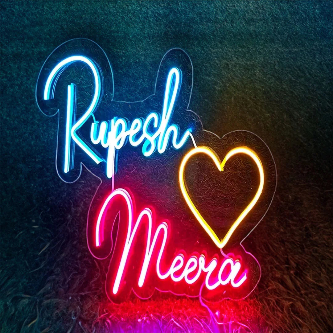 Customised Couple Name Neon Light
