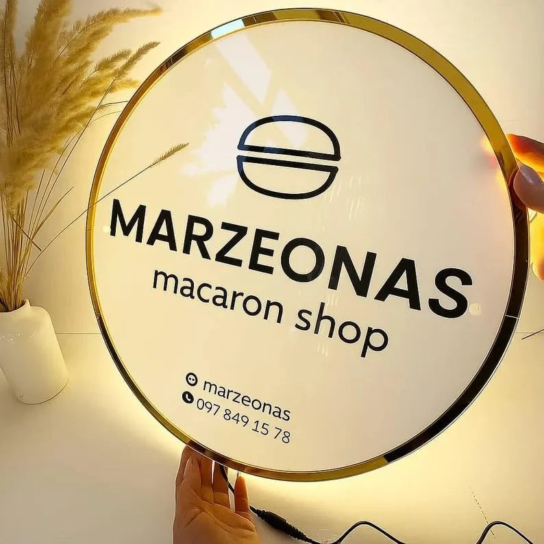 Customized 3D LED Backlit Acrylic Shop Sign
