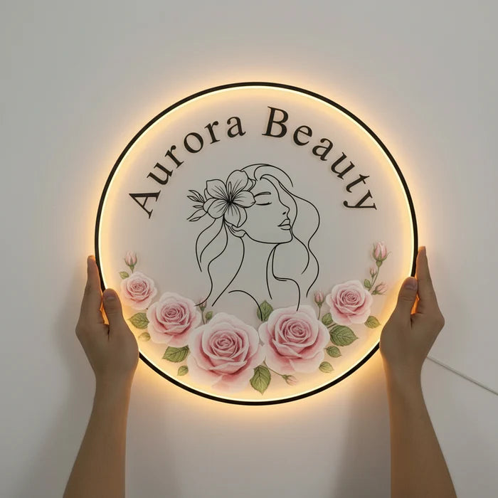 Customized Acrylic Backlit LED Sign Board