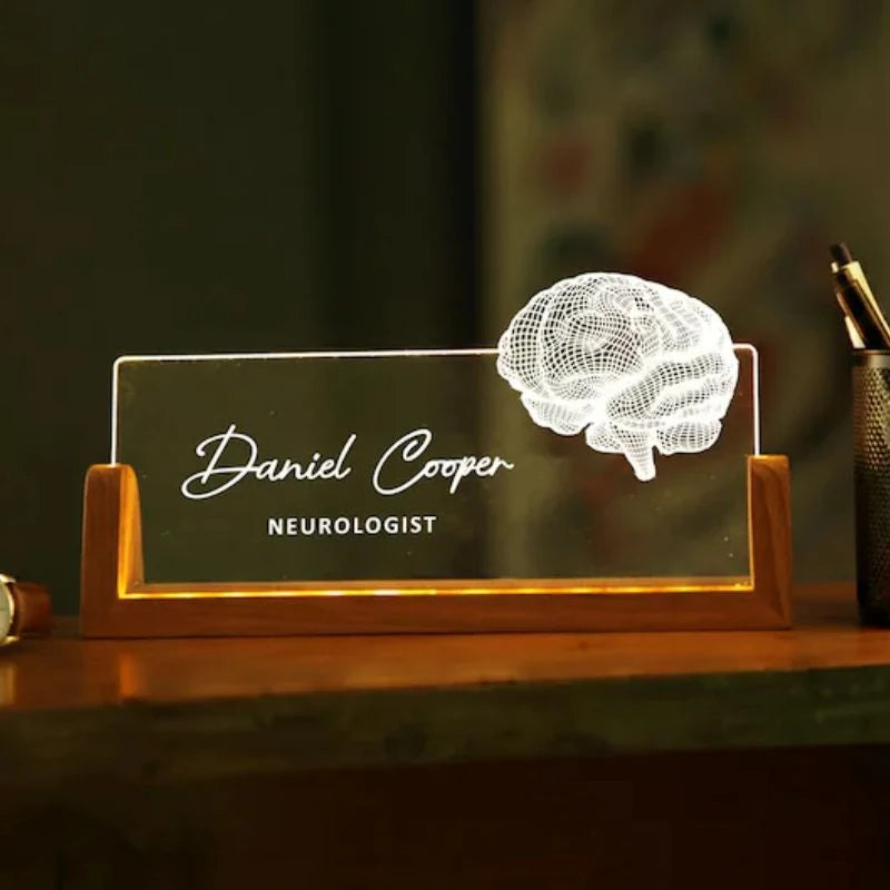 Customized LED Desk Name Plate