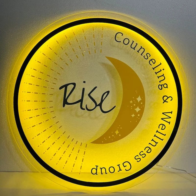 Customized Round Acrylic LED Sign Board