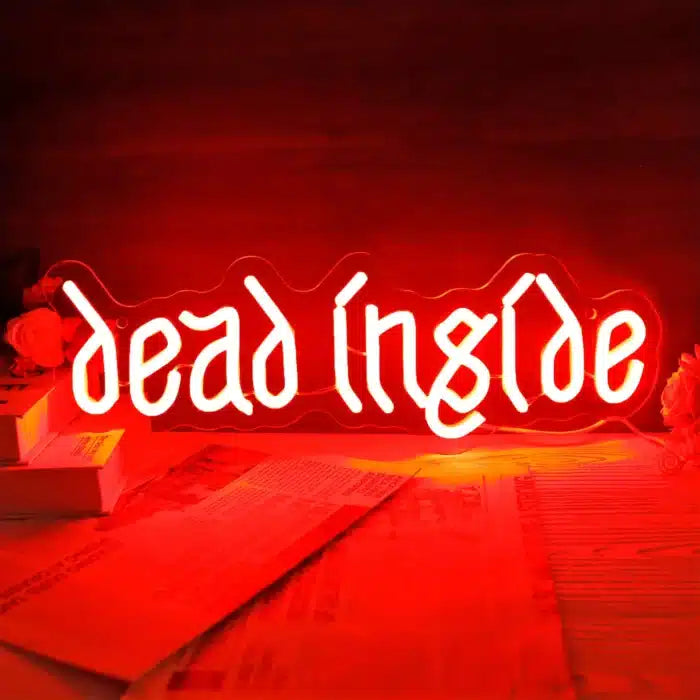 Dead Inside Neon Sign LED Light