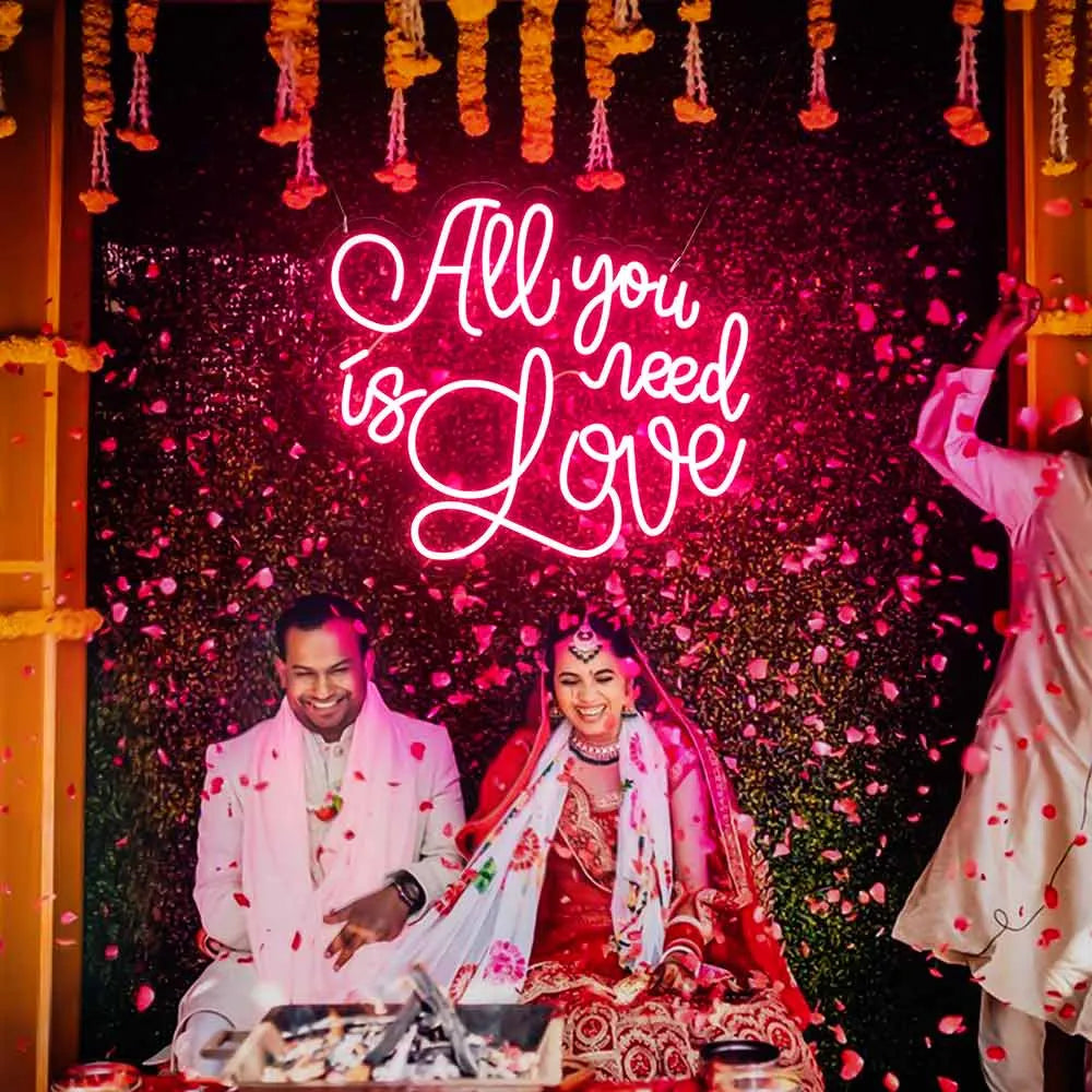All You Need Is Love Custom LED Neon Sign