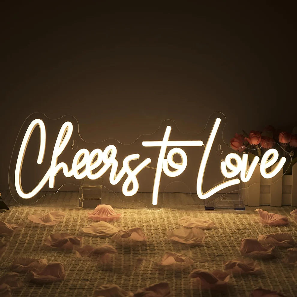 LED Cheers to Love Neon Light for Events