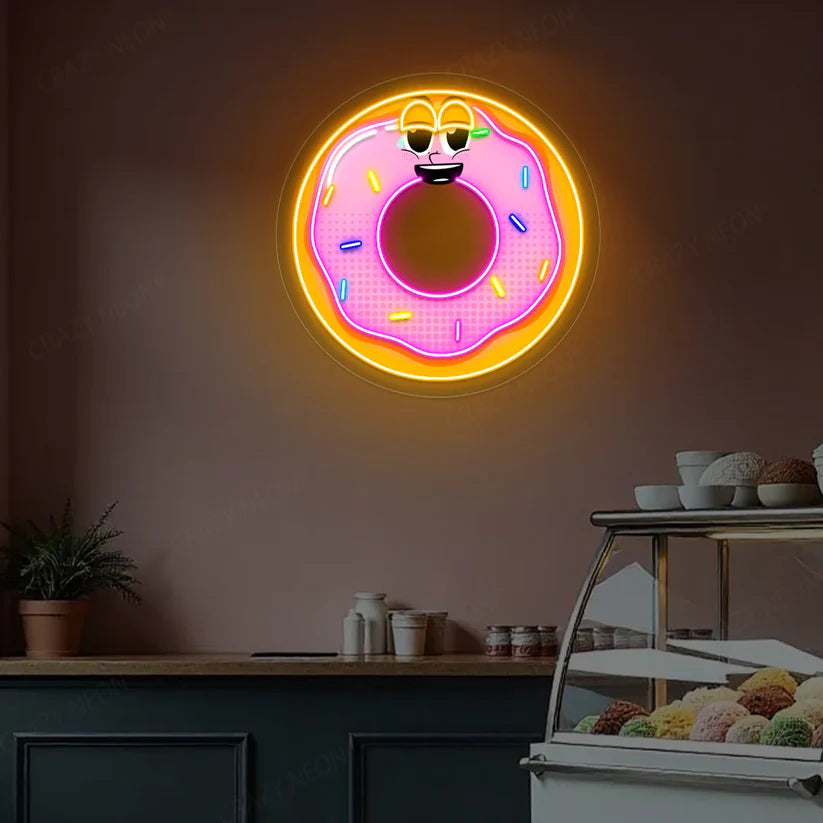 Donut UV Print Art Sign