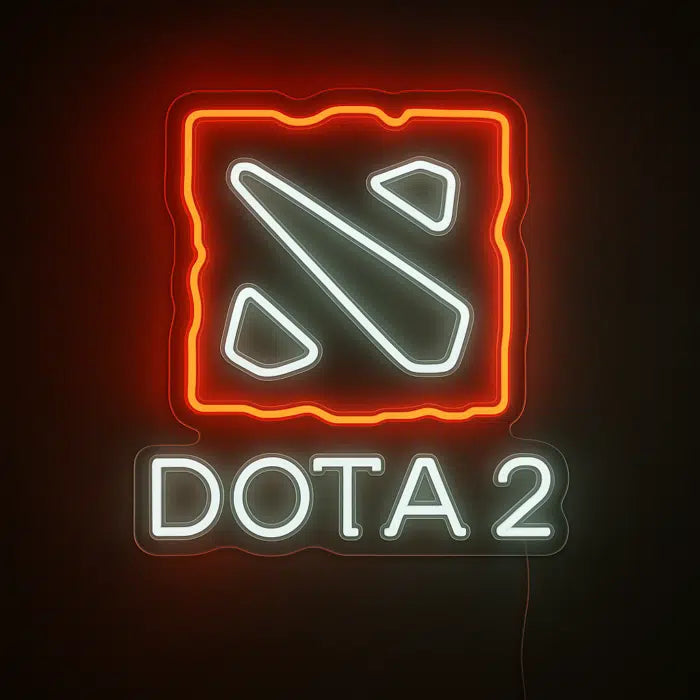 Dota 2 Logo Neon Sign LED Light