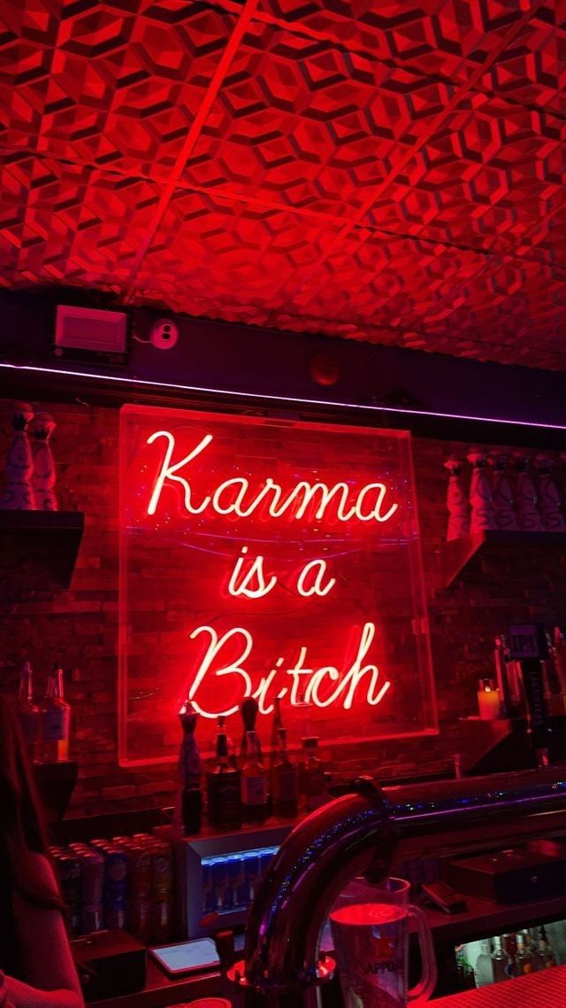 Karma is a bitch Neon Sign