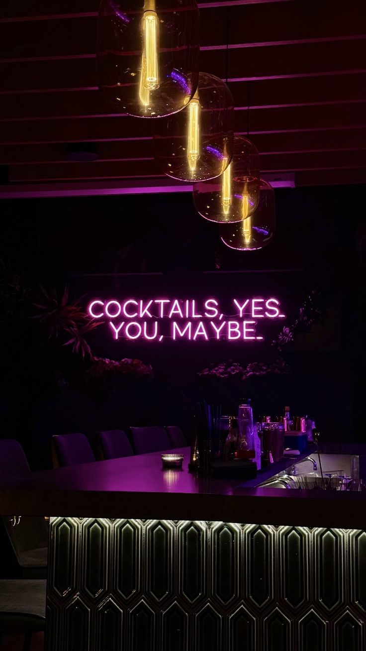 Cocktails Neon Sign