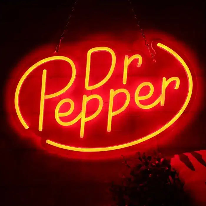 Dr Pepper Logo Neon Sign LED Light