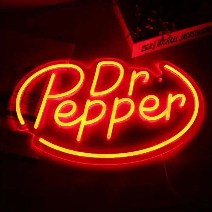 Dr Pepper Logo Neon Sign LED Light