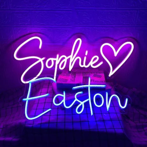 Custom Name Neon Light Sign for Couples