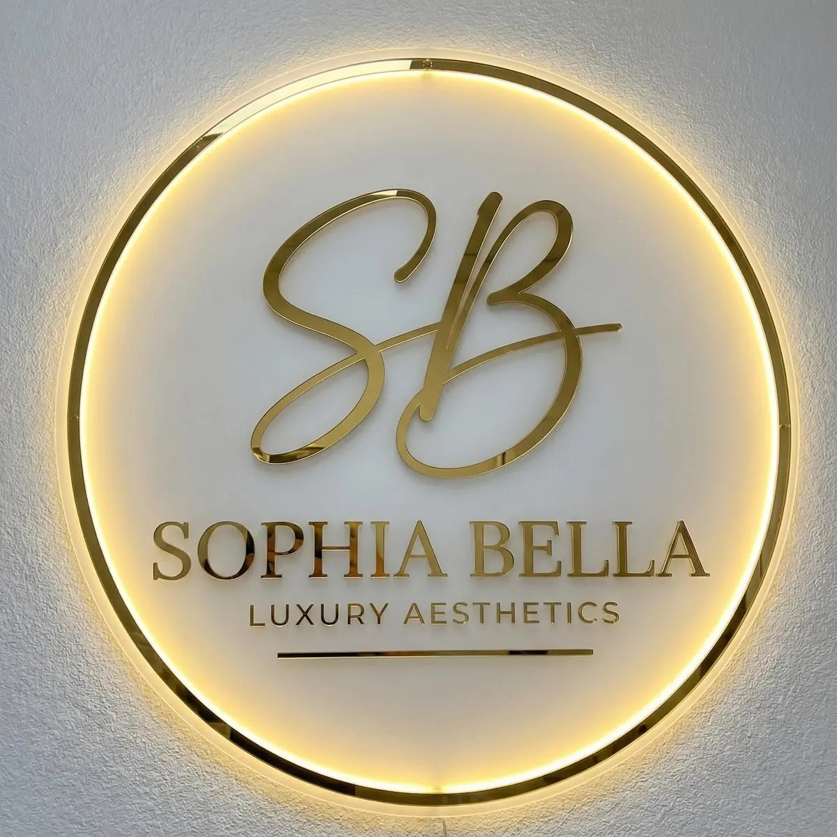 Elegant 3D Acrylic Laser Cut Business Signage