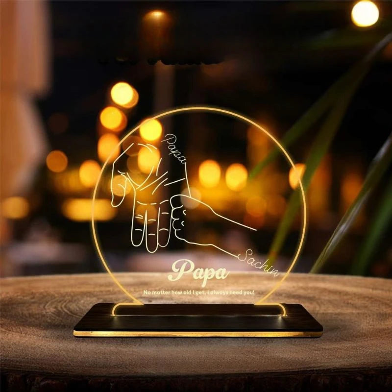 Father Day Acrylic LED Photo Frame Gift