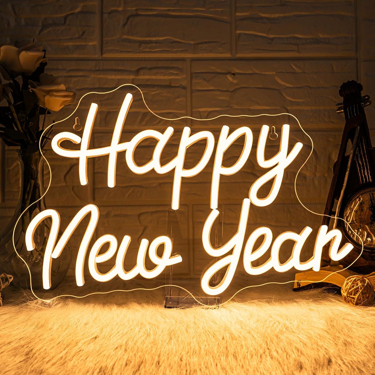Happy New Year Neon Dimmable Signs