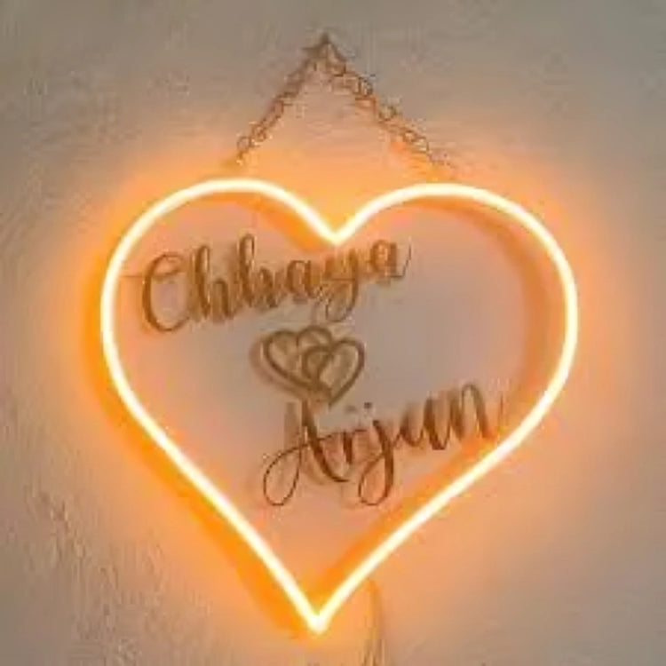 Couple Neon Name Signs for Every Heartbeat