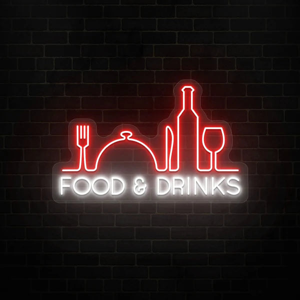 Food Drinks Neon Sign