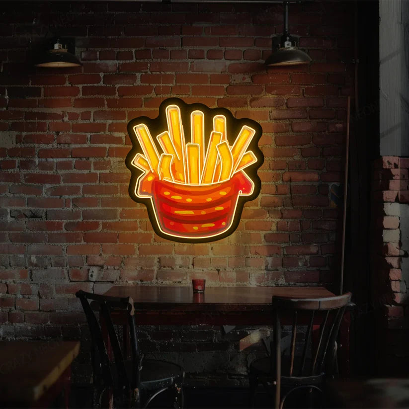 French Fries LED Neon Sign