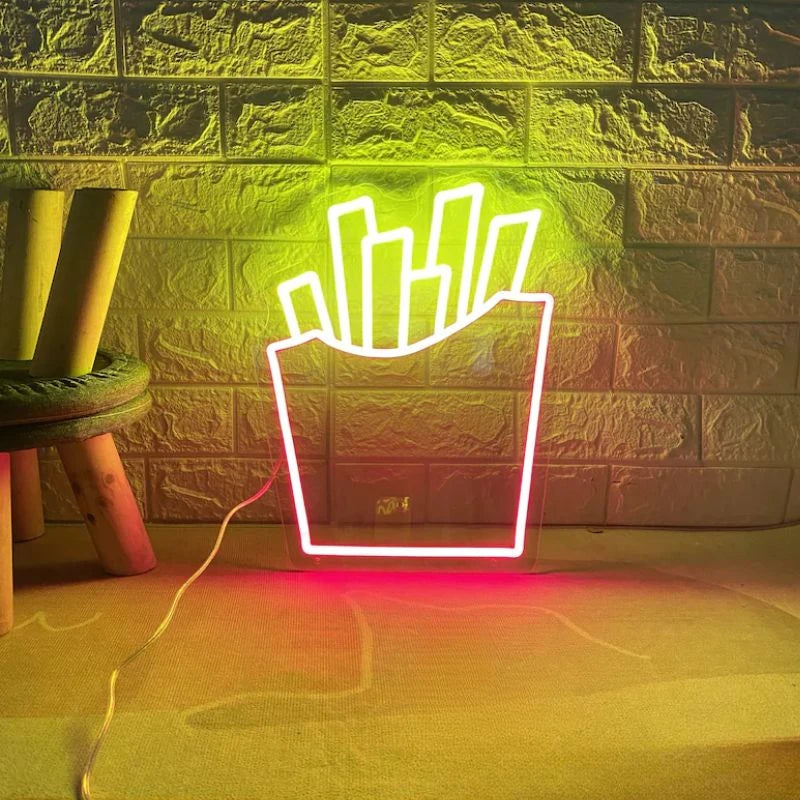 French Fries Neon Sign