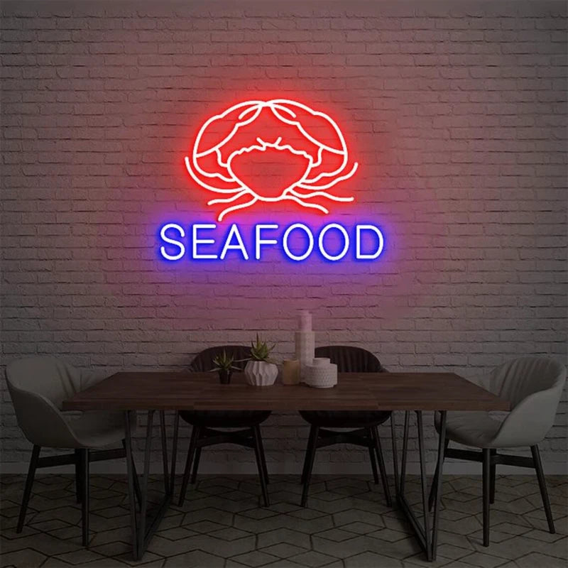Fresh Seafood Restaurant LED Neon Sign