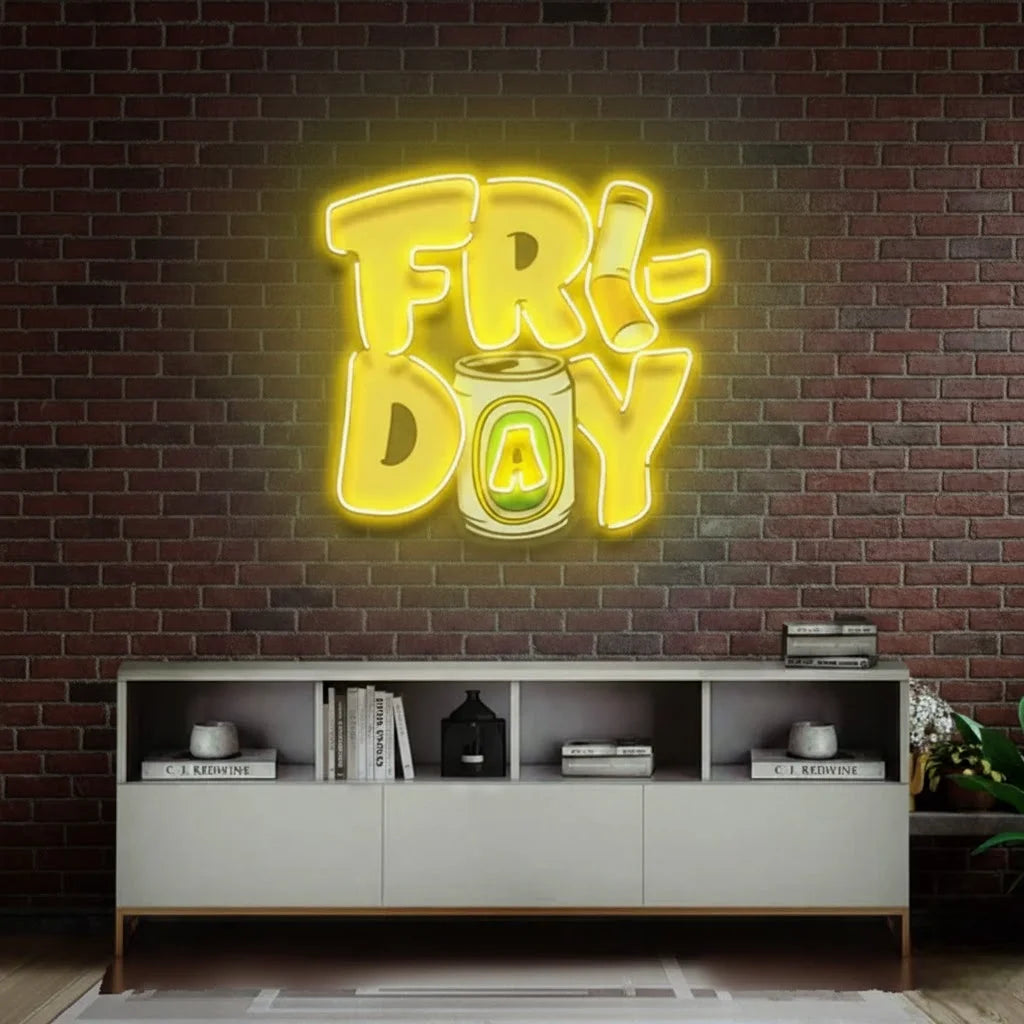 Friday Custom UV Print Neon Light Board