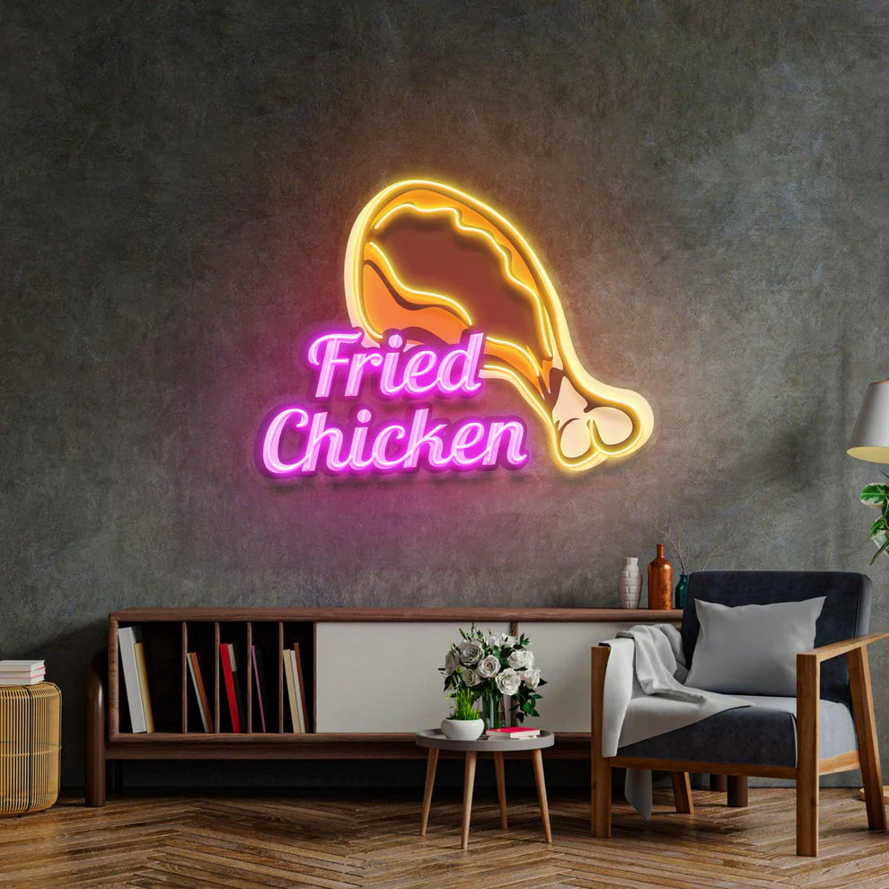 Fried Chicken LED Neon Light