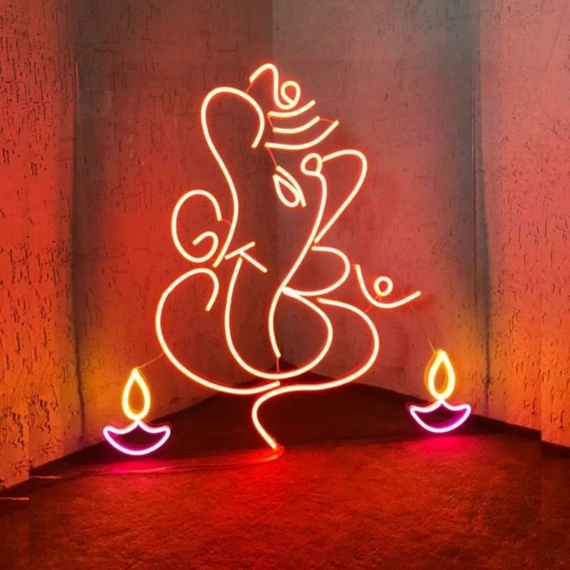 Ganesha Neon Sign