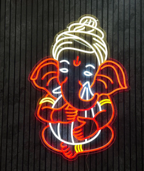 Ganesh Chaturthi With Modak Neon Sign Online