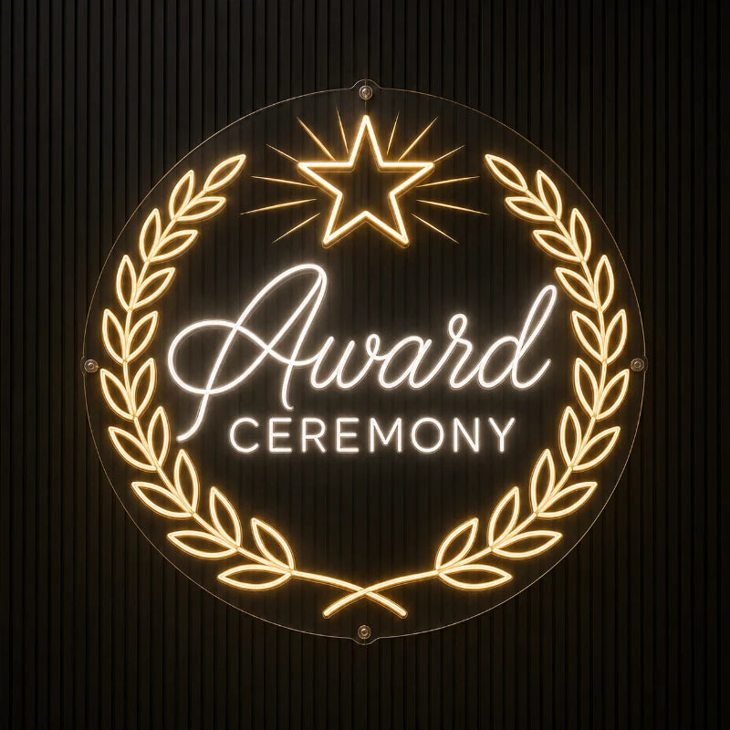 Golden Laurel Award Ceremony Neon Sign