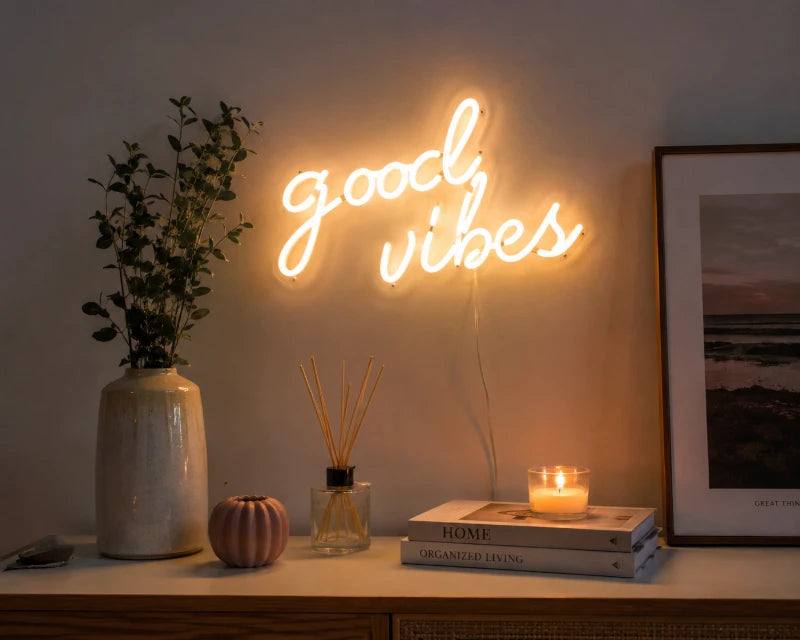 Good Vibes LED Neon Sign