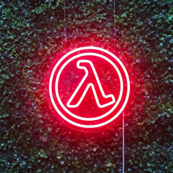 Half-Life Logo Neon Sign LED Light