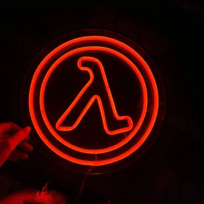 Half-Life Logo Neon Sign LED Light