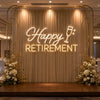 Happy Retirement Ceremony Neon Board